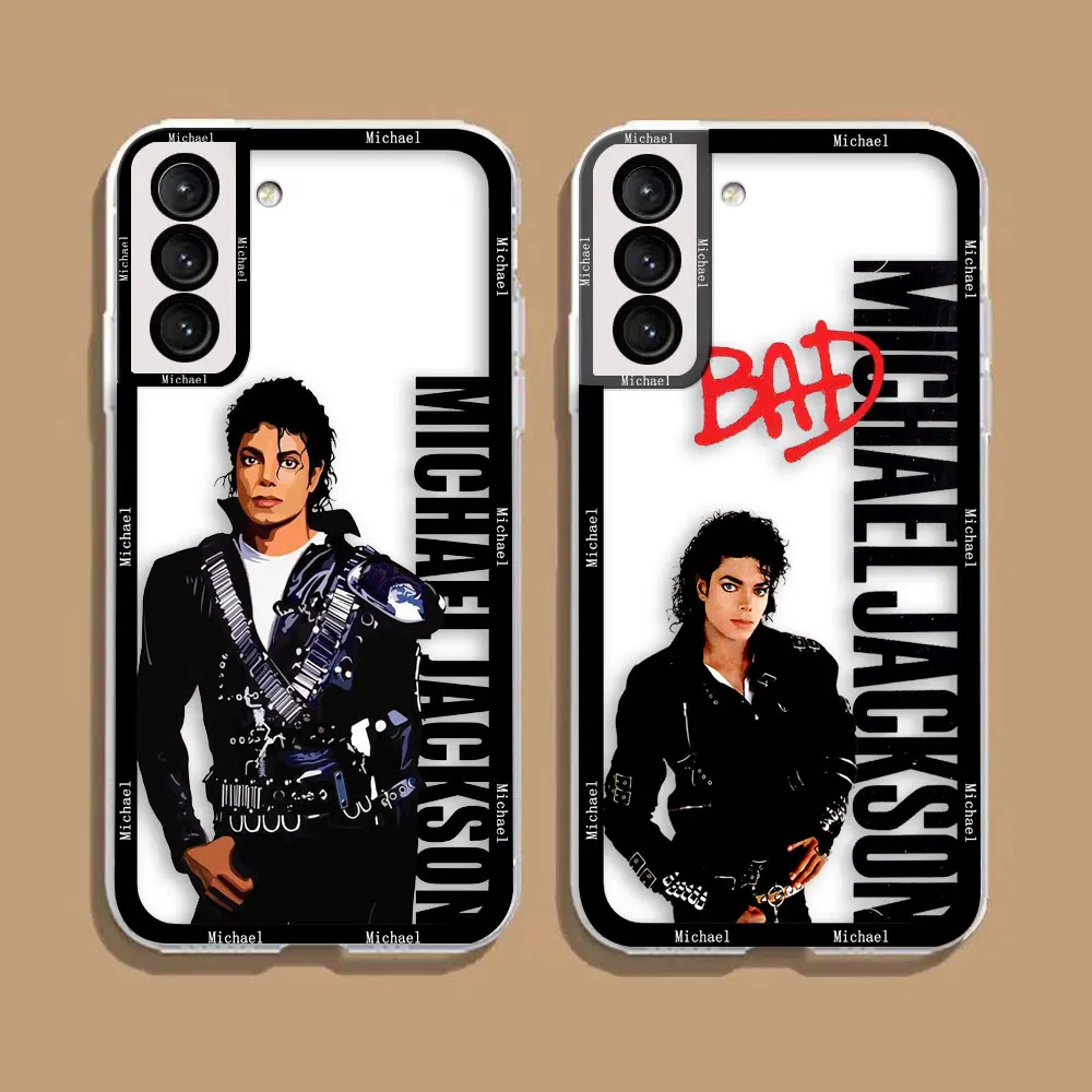 Crystal Clear Phone Case with Michael Jackson Dancer Design