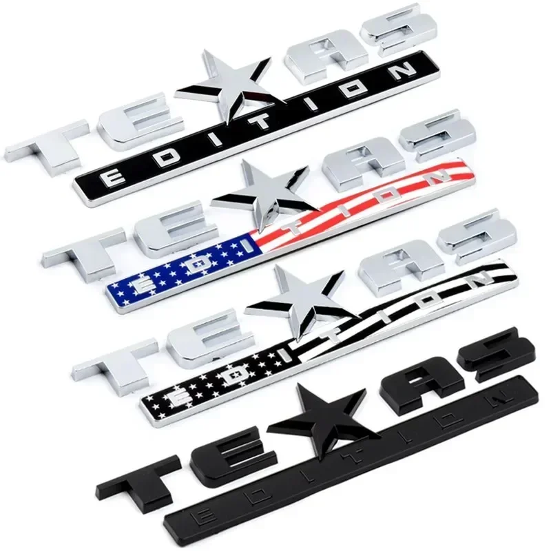 2pcs Chrome Lone Star Texas Edition Car Trunk Emblem Badge Decal Sticker - Foto 7