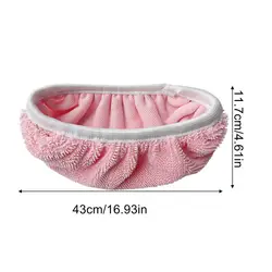 Eco - Friendly Machine Washable Microfiber Mop Pads for Versatile Home Cleaning (Pink)