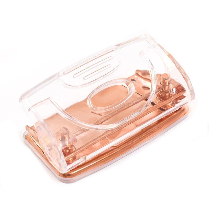 

for Creative Rose Golden Stapler Staple Remover Clear Stationery for Office School