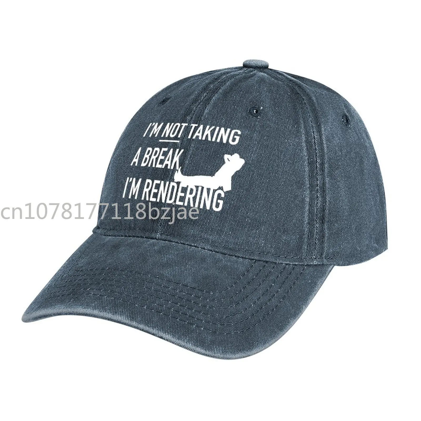 

Im Not Taking A Break Im Rendering - Editor Definition Symbols - Gift For Editor Cowboy Hat Designer Hat Cap Woman Men's