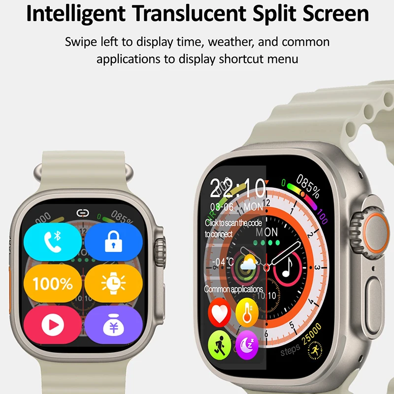 2023 ο HK8Pro Ʈ ġ Ʈ NFC  49mm Smartwatch  2.12 ġ ְ Rtae AMOLED ħ