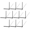 10 Sets Clock Hands Profession DIY Wall Clock Hands Pointer Quartz Clock Dial Repair Kit Replacement Clock Accessories Home Deco 1