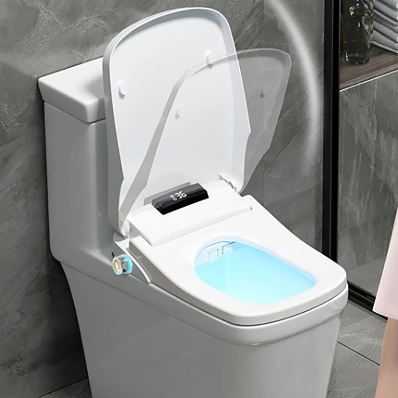 Ecofresh square smart toilet seat cover electronic bidet toilet bowls seat heating clean dry intelligent lid for bathroom toilet seat cover toilet seat accessories toilet hinge replacement