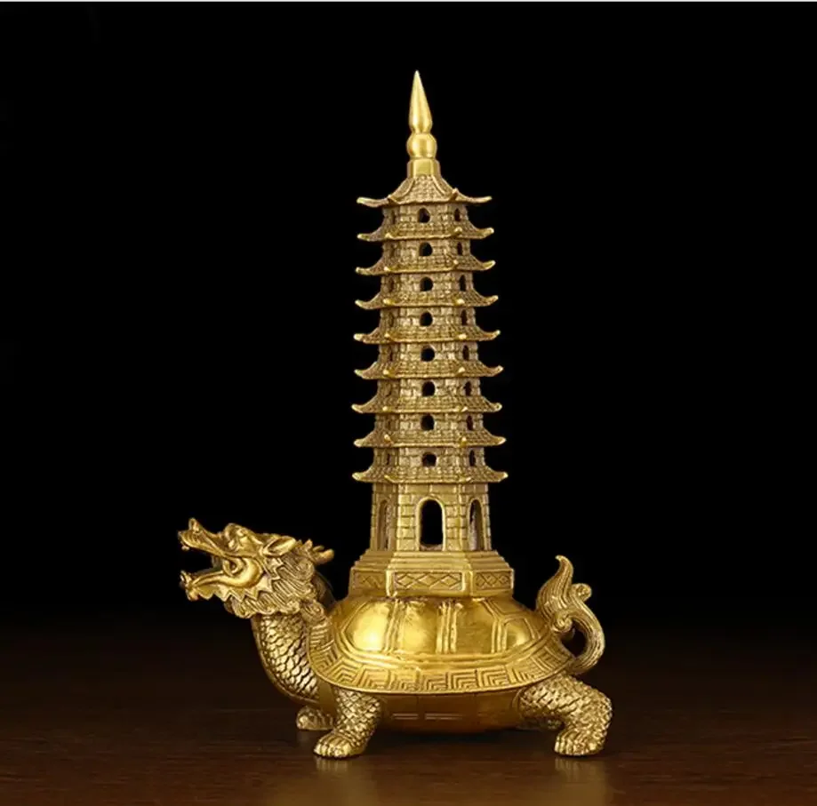 

Copper Statue Tonglonggui Wenchang tower ornament Kaiguang pure copper nine Floor Nine floor student industry furnishing home de