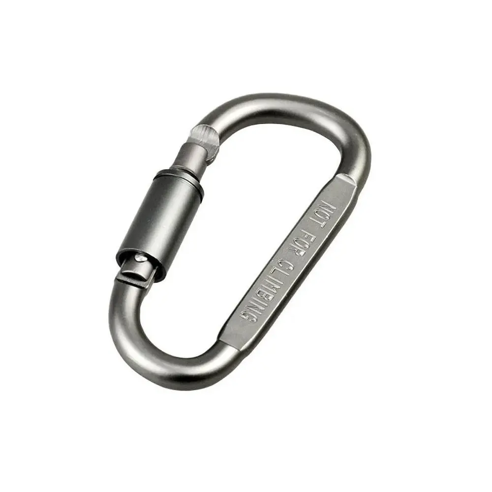 Belt Lock D-type Mountaineering Carabiner Fast Hanging Nut Buckle Rock Climbing Hanging Buckle Aviation Aluminum Alloy D-Shape