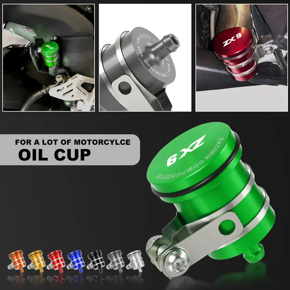 

For KAWASAKI ZX9 ZX9R Motorcycle Brake Fluid Reservoir Clutch Cylinder Tank Oil Fluid Cup ZX-9 ZX-9R 1994 1995 1996 1997 1998