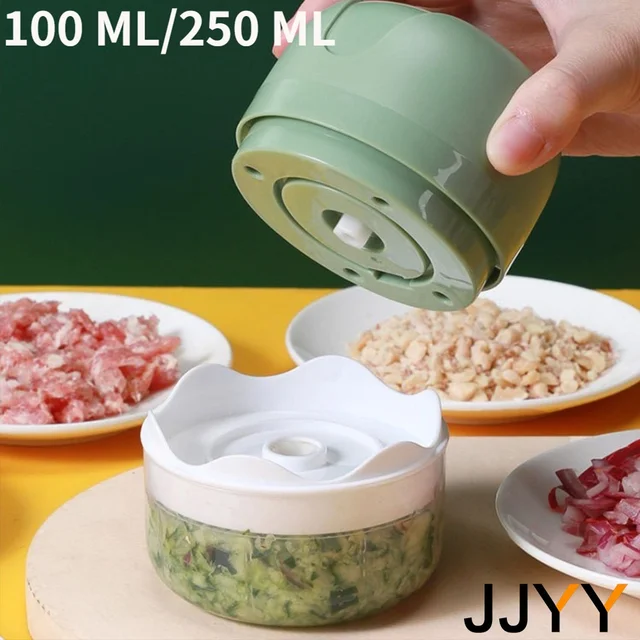 100ml/250ml Mini Garlic Crusher Masher USB Charging Food Onion