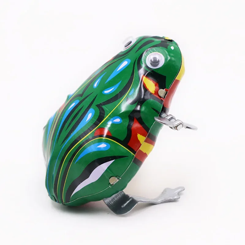 Wind Up Toy Clockwork Toy Chick Classic collection Retro Clockwork Wind up Metal Walking Jumping leapfrog Jump frog robot Mechanical toys baby christmas gift
