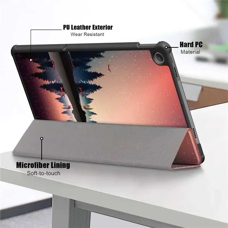 para Lenovo Tab M10 Plus 3rd Gen Case 1061 Polegadas Tb128fu Tb125fu Flip Stand Capa Magnética para Funda Lenovo Xiaoxin Pad 2023 Case - Imagem 4
