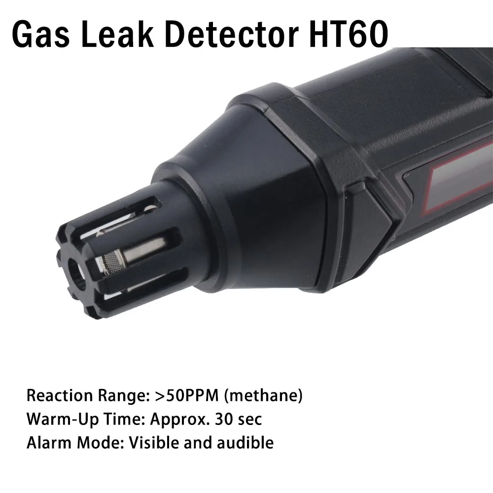 Gas Leak Detector Gas Leak Detector Pen Type Combustible PPM Analyzer Meter Portable Visible Audible Alarm