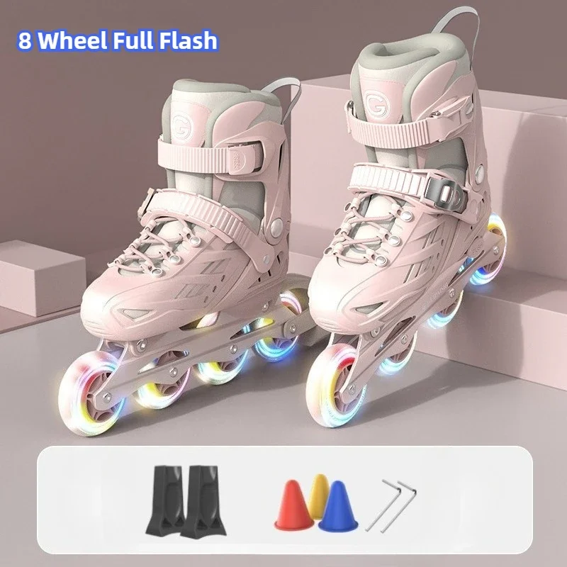 נעלי רולר מקצועיות לילדים בגילאי 3-12 שנים, מתאימות למתחילים, עם אפשרות להתאים את הגודל, מתאימות לשימוש בחוץ