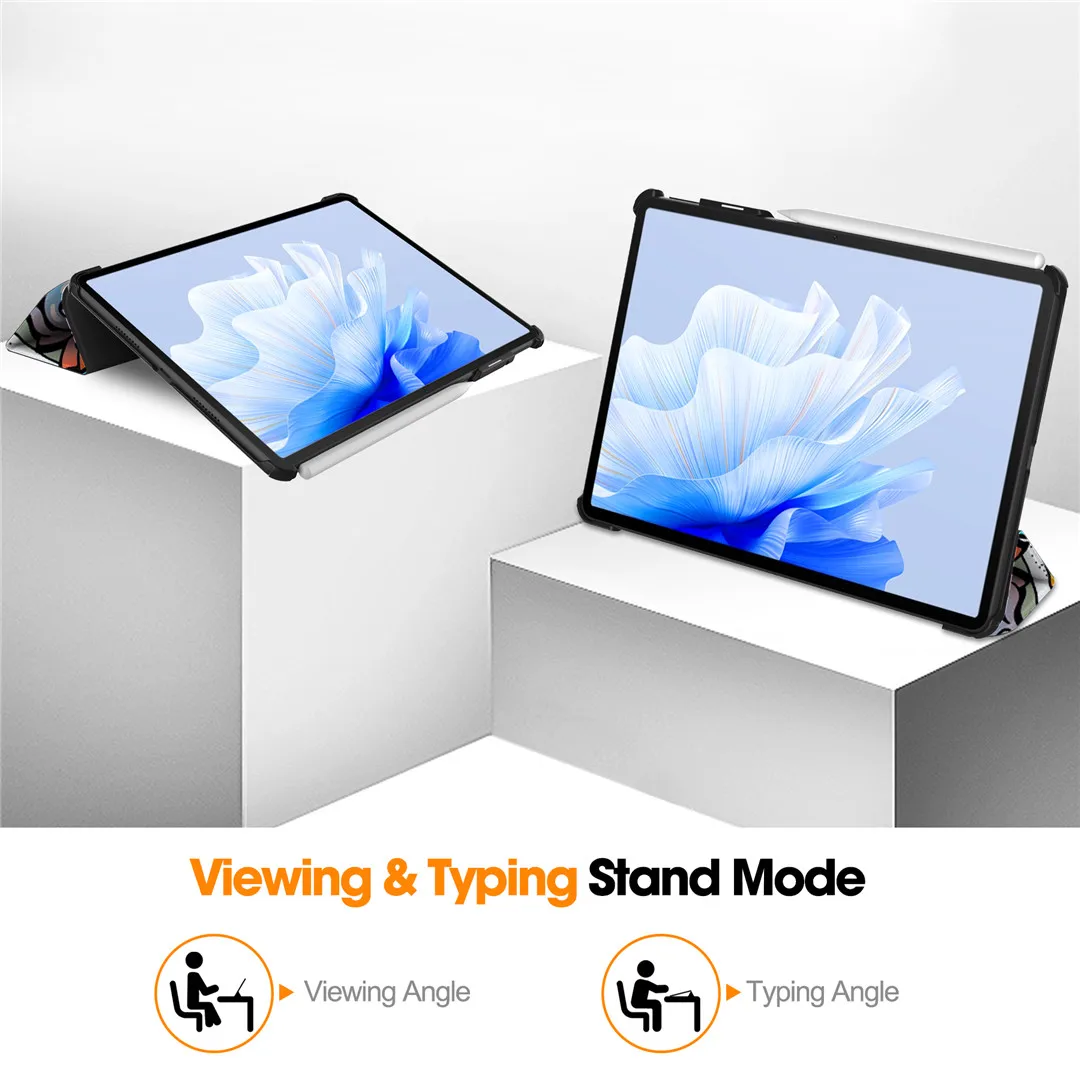 Huawei MatePad Air 11.5" 2023 tablet tok, háromrészes állvány, táblagép tok, Matepad Air DBY2-AL00 W00 11.5 hüvelykes tablet tok, Funda_voghion.com