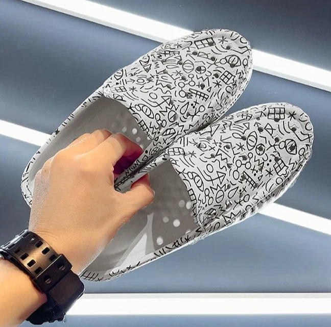 Men's Casual Beach Slides - Comfortable Eva Flat Slippers_voghion.com
