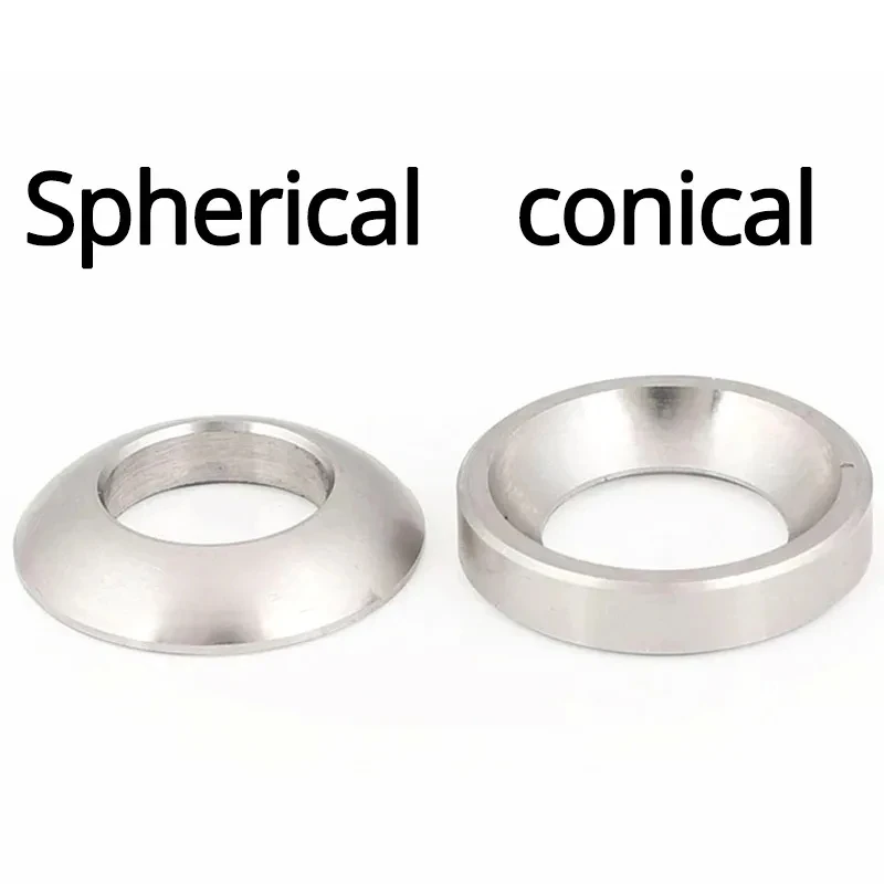 

730set M12 Stainless Steel Conical Solid Countersunk Washer Spherical Gasket Concave Convex Cone Washer