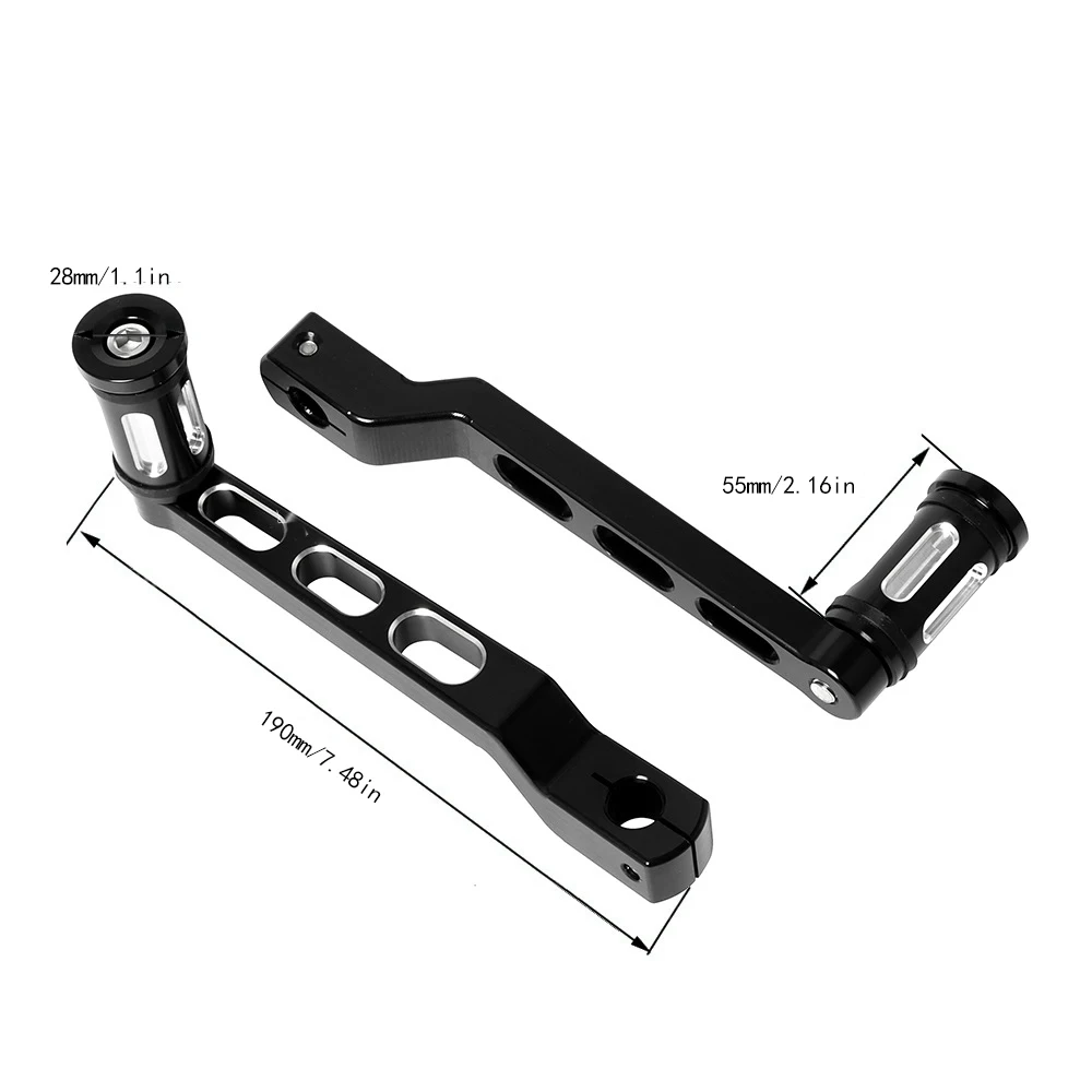 Motorcycle Gear Black Electroplating Motorcycle Gear Lever Shift Lever Shifter Scooter Accessories Harley Universal 