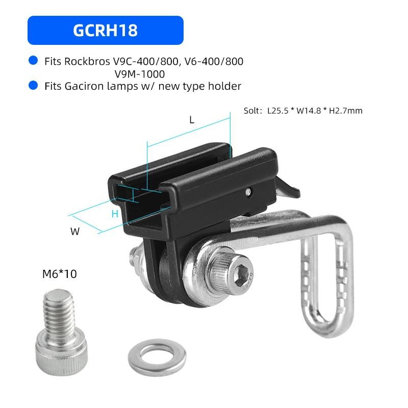 Support de lampe torche pour vélo de montagne, casque de vélo, lampe de poche, étagère multifonction pour guidon