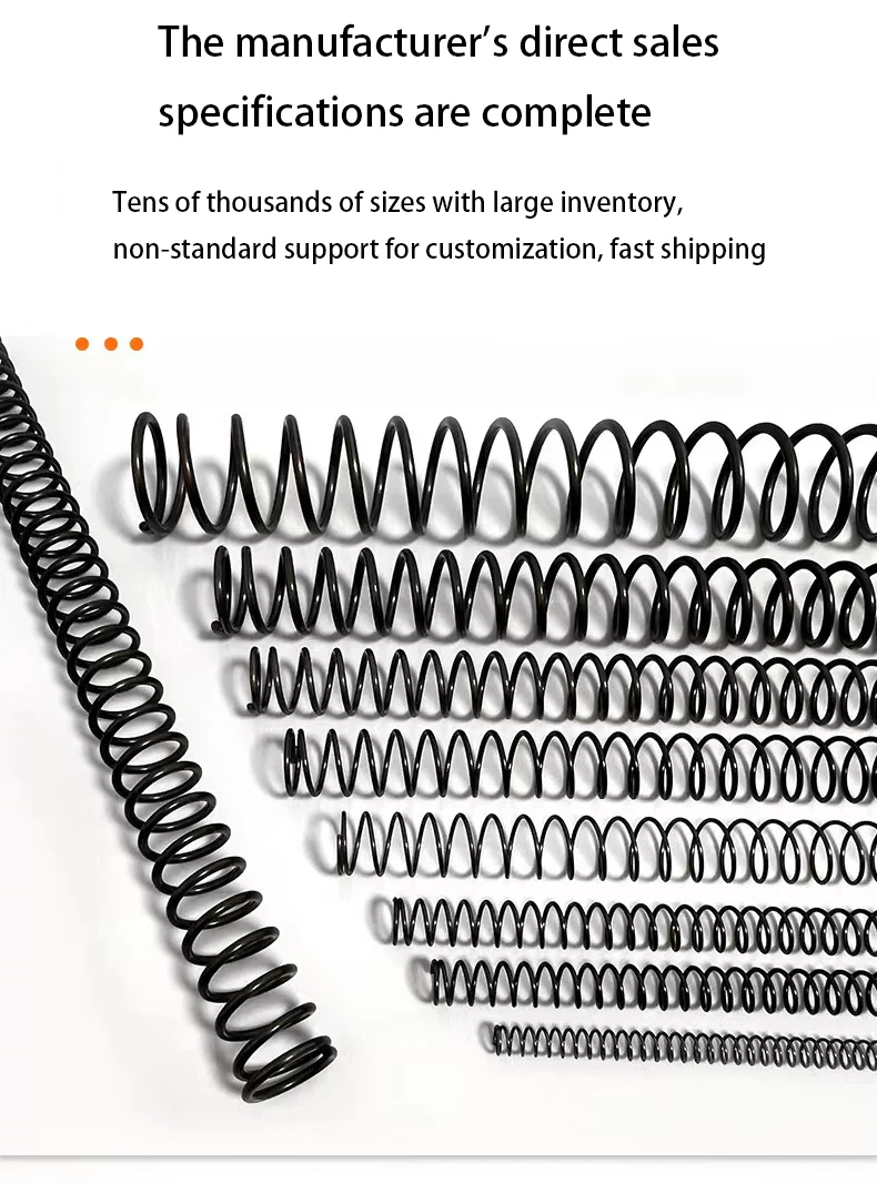 WD4,0 mm Außendurchmesser, 18–35 mm, Länge 100–500 mm, 65 MN lange Stahlfedern – Druckspulen mit hohem Kohlenstoffgehalt für Industriemaschinen und Automobile – Detail 5