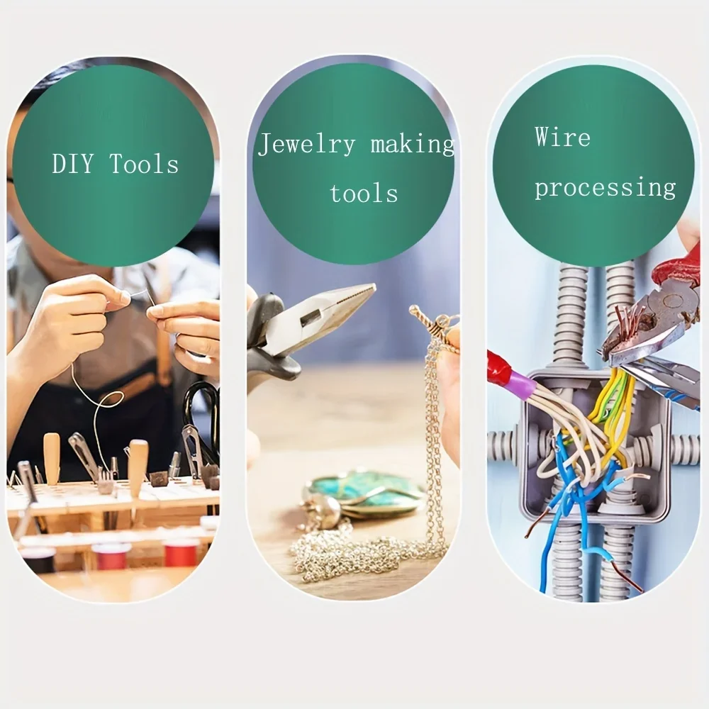 1pc 낚시 및 보석 와이어 당기는 작업을 위한 비손상 플랫 노즈 플라이어 DIY 공예용 후크 플라이어 다용도 사용