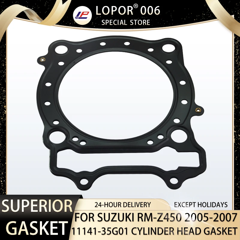 Motorcycle Engine Cylinder Head Seal Gasket For SUZUKI RM Z450 2005