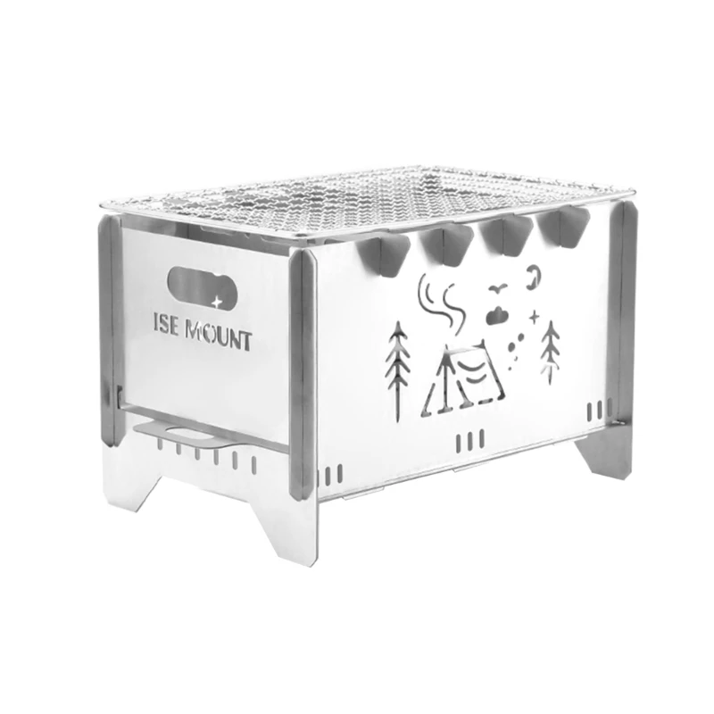 

Portable Foldable Wind-proof Wood Burnings Stove Stainless Steels Stove