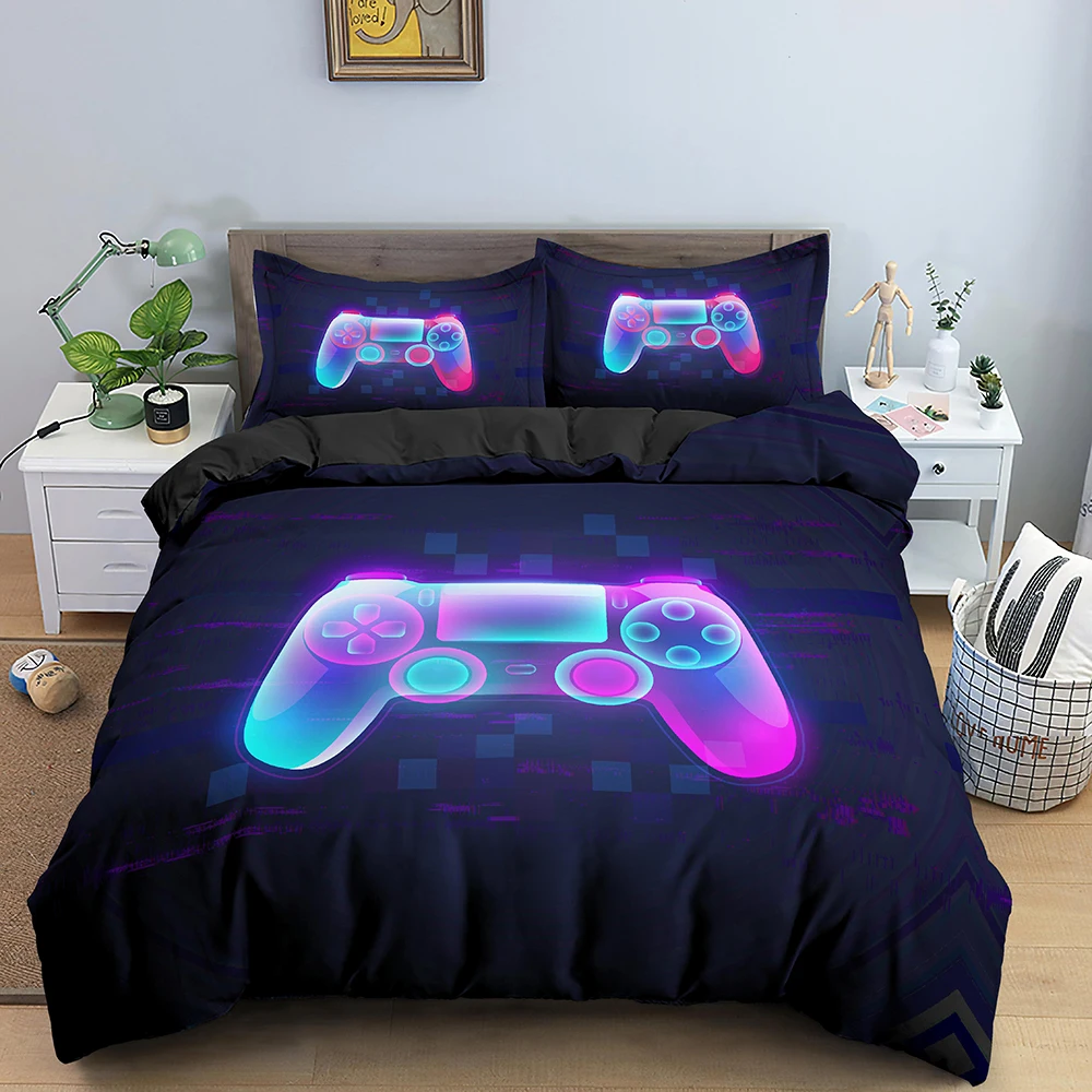 Game Bedding Set Soft Duvet Cover Set Comfoter Bedding Quilt Cover With Pillowcase Kids Bedding Set Queen King Size 3