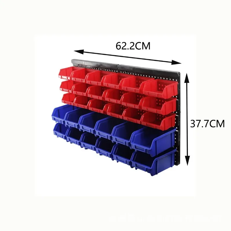 Wall Mounted Plastic Storage Box Multifunctional Parts Diy Hanging Tool Case Box Organizers Professional Tools Packaging 6