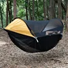 Camping Hammock Bottom Mosquito Cover Outdoor Hammock Quick Opening Detachable Mosquito Net 6