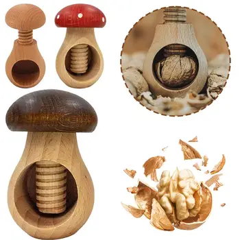 Nutcracker Mushroom Shaped Multifunctional Kitchen Tool for Easy Cracking Adjustable Nut Tongs For Nuts Walnut Pecans