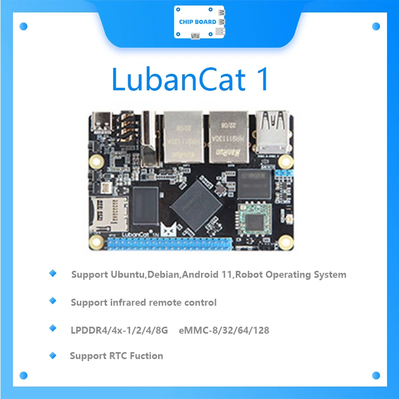 Lubancaat 1 Rockchip Rk3568 Scheda Di Sviluppo 1 Top Npu, Decodifica 4K, Supporta Ubuntu, Debian, Sistema Operativo Android 11