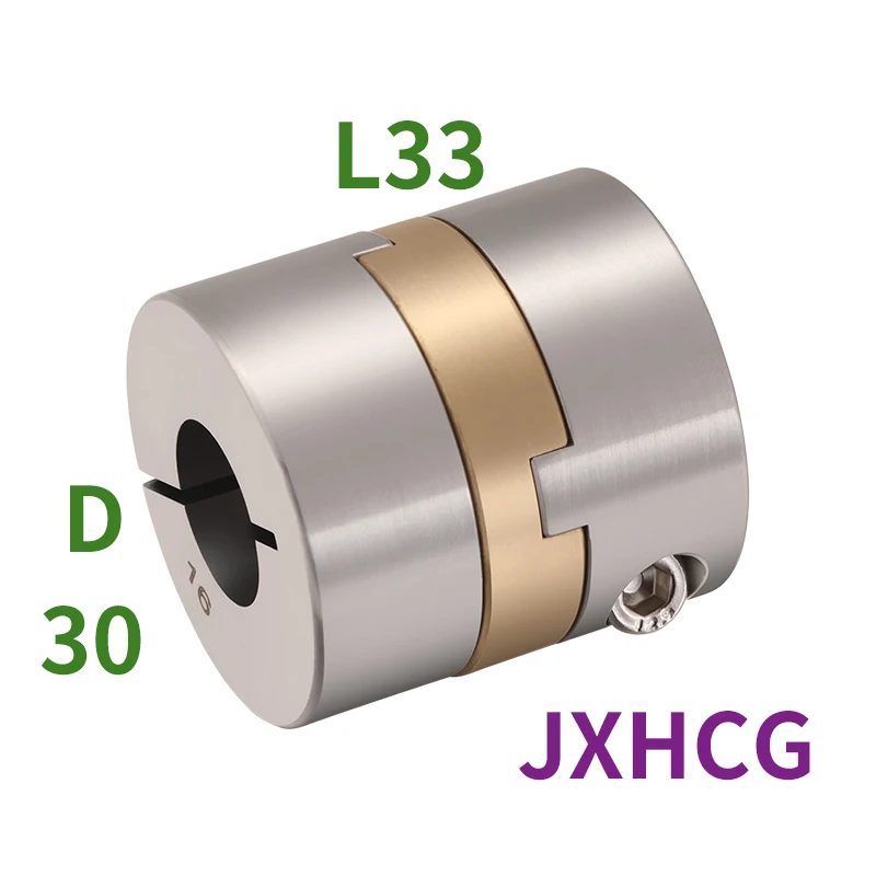 Jxhcgcgstainless Aço Linear Slider Acoplamento Alta Precisão Motor Rod Alumínio Bronze Pad Ajuste D30l33cross