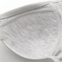 Women's Bra Wire-Free Front Closure Solid Color Full Coverage Fixed Cups More Considerate for Middle-Aged And Elderly Individual - Image 5