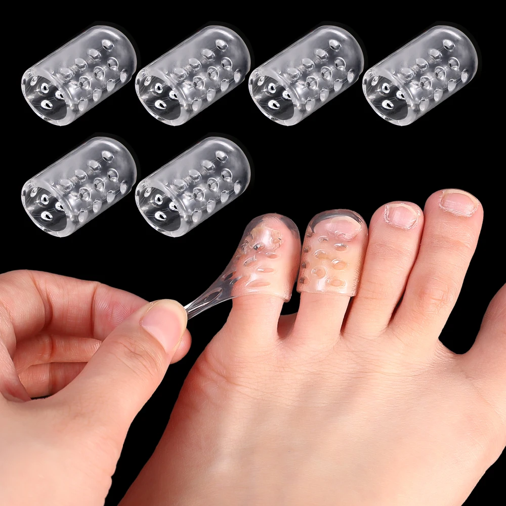 Description Picture 2 of itemSilicone Toe Protector Breathable Silicone Toe Tube Corn Blisters Calluses Corrector Toe Spacer Relieve Feet Pain Foot Care Tool