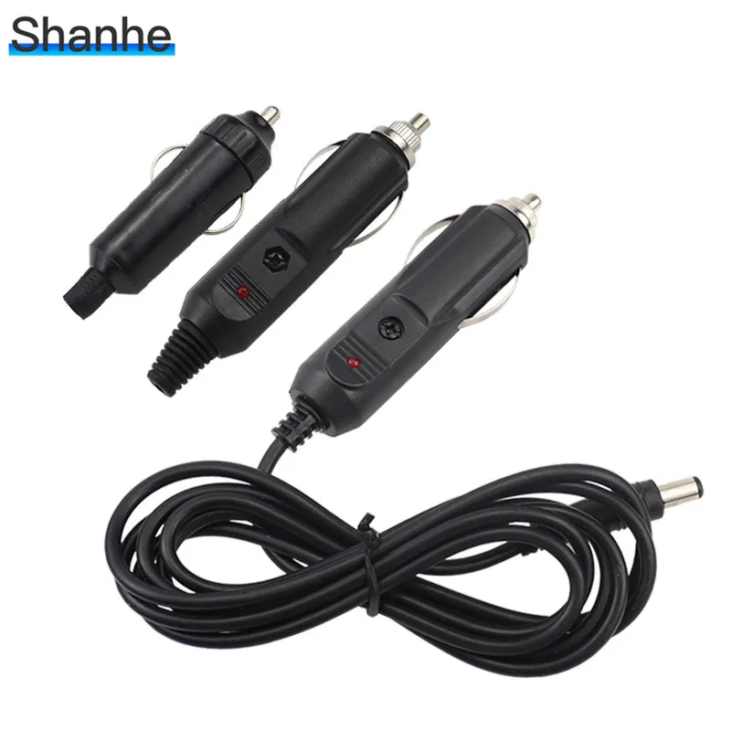 New 12V 5A DC Car Cigarette Lighter Charger With Fuse, Universal Power  Adapter DC Plug 5.5x2.1mm Cable 1.2m - AliExpress