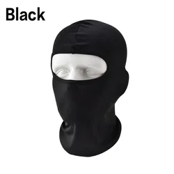 Outdoor Sports Windproof Full Face Mask - Milk Silk Cotton Balaclava for Riding, Hiking, and Cycling (Black)