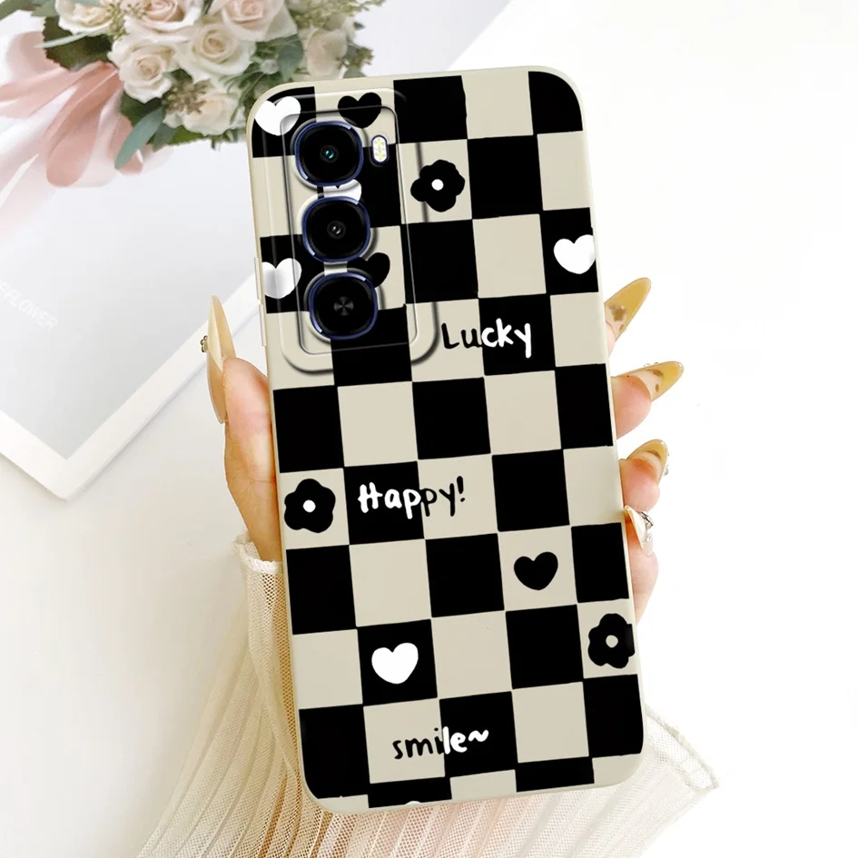 Stylish Flower Soft Liquid Silicone Phone Case Cover