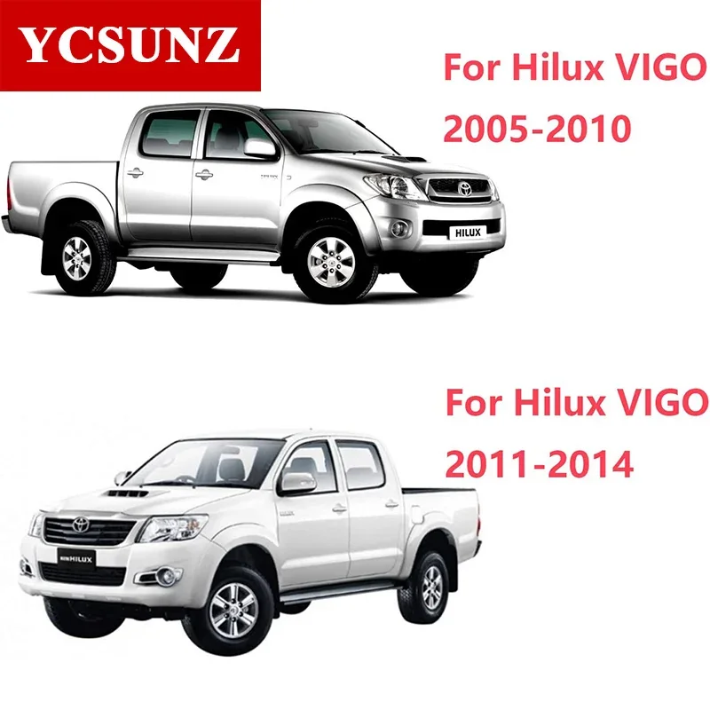 Side Window Deflectors For Toyota Hilux Vigo 2005 2006 2007 2008 2009 2010 2011 2012 2013 2014 Door Wind Guards Rain Visor