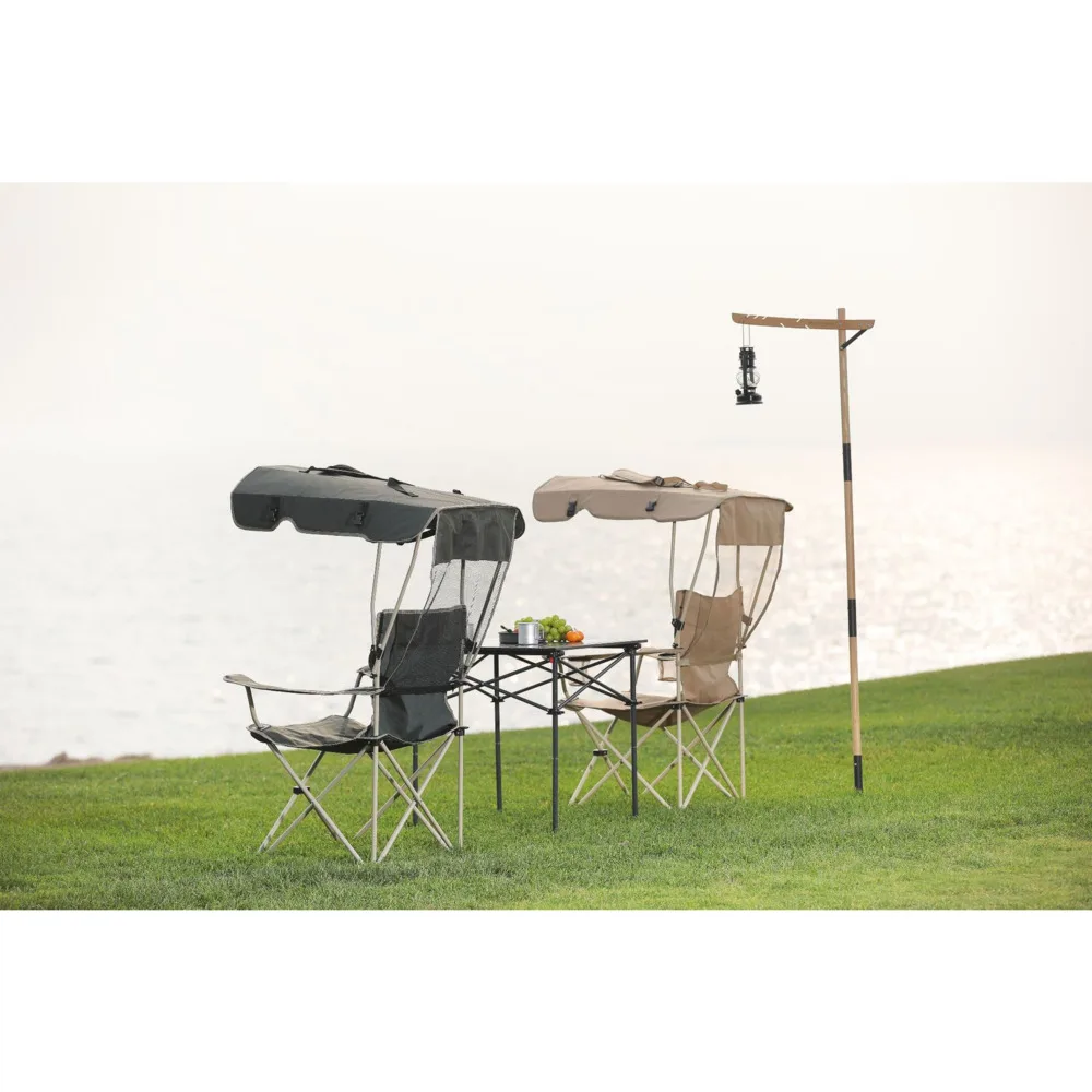 Outdoor Camping Leisure Folding Chair Beach Awning Fishing Chair With  Canopy Sketching Deck Chair Portable Fishing Chair