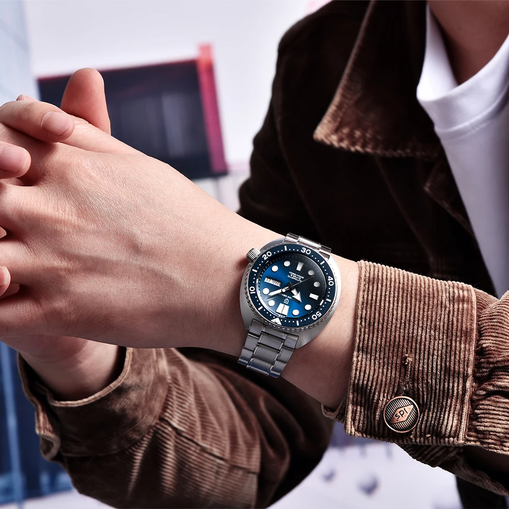 PAGANI DESIGN New Abalone Diving Men Mechanical Wristwatches Luxury Sapphire Glass Automatic Waterproof Watch Relogio Masculino