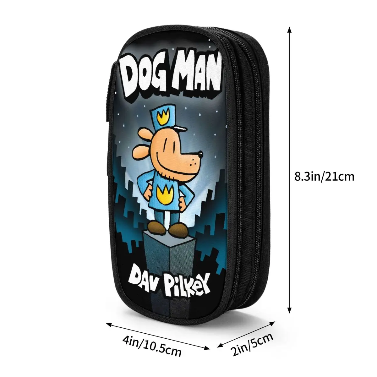 Anime Dog Man Cartoon Pencil Case Classic Pen Bag for Student Large Storage School Supplies Cosmetic Pencilcases
