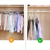 Folding Multi-Hole Clothes Hanger Non-slip Storage Rack Space Saving Clothes Rack Organizers For Wardrobe Jeans Trousers Scarf 3