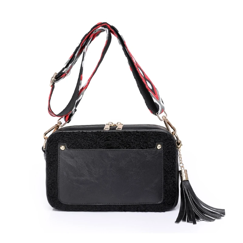 

Сумки через плечо для женщин и девушек, зимние Сумки из искусственной кожи с регулируемым ремешком для гитары, сумка через плечо с украшением