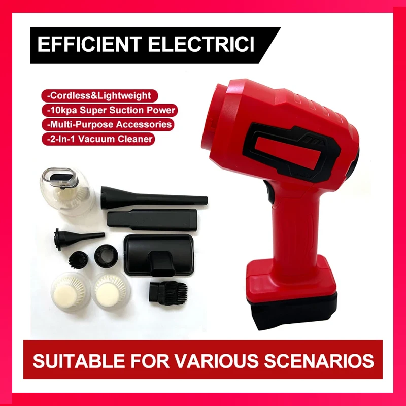 For Milwaukee Portable Rechargeable Handheld 120W Car Vacuum Cleaner 18V Li-ion