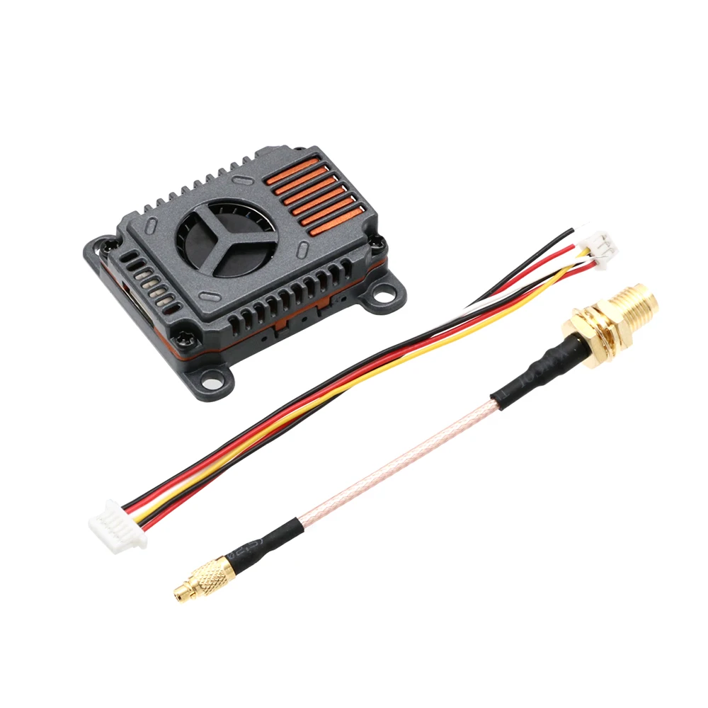 Câbles et connecteurs du transmetteur vidéo 5.8G 3W VTX 48CH pour drone FPV, prêts à être installés