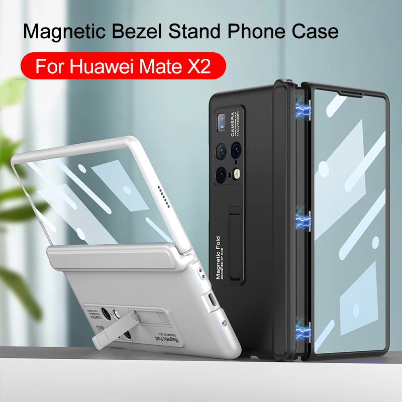 

Оригинальный магнитный чехол-подставка GKK для Huawei Mate X2, чехол с закаленным стеклом и твердым пластиковым покрытием для Huawei Mate X2