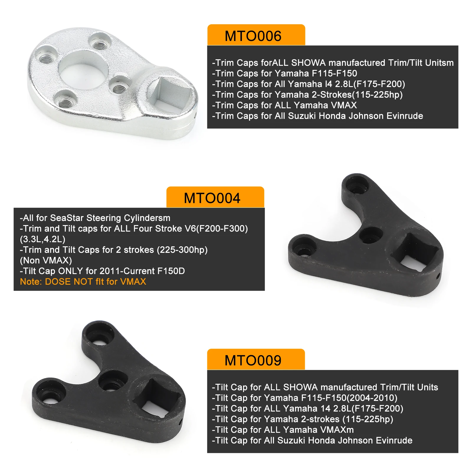 PUZZLEDEER Outboard Trim/Tilt Pin Wrench Tools Set 42CrMo Acciaio