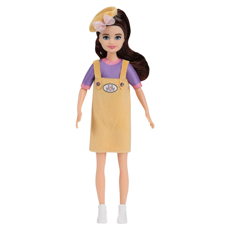 Kawaii Little Girls Fashion Dolls - 7 Inch Female Figures for DIY Playhouse Fun and Gifts