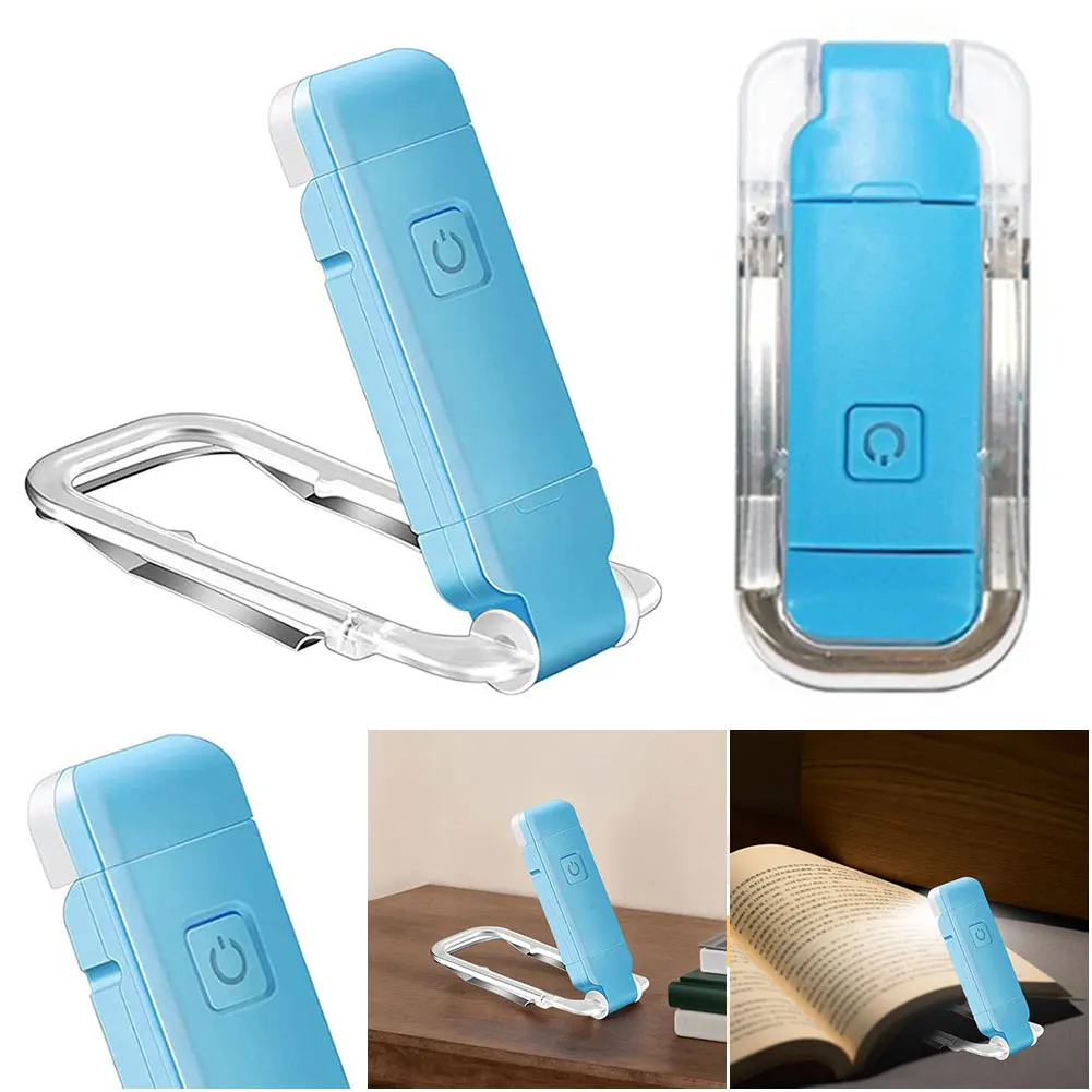 USB Rechargeable Portable Clip-on LED Reading Light Night Light for Book Lovers Kids