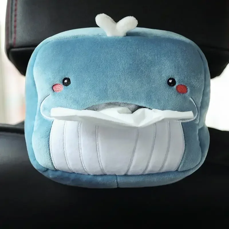 Cute Plush Car Tissue Box Cover Auto Armrest Holder