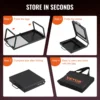 VEVOR Folding Campfire Grill,Portable Camping Grates Camp Fire Cooking Equipment with Legs Carrying Bag for Outdoor BBQ Cooking 5